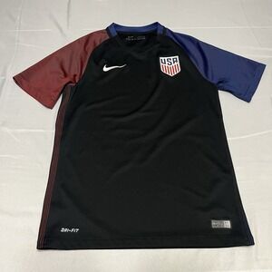 Nike USA 2016 Away Soccer Jersey USMNT Black Mens Size Small World Cup